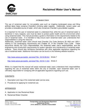 reclaimed water in chandler|Reclaimed Water User’s Manual .